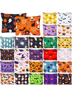48 Pcs Halloween Makeup Bags Set - Perfect for Party Favors & Gifts